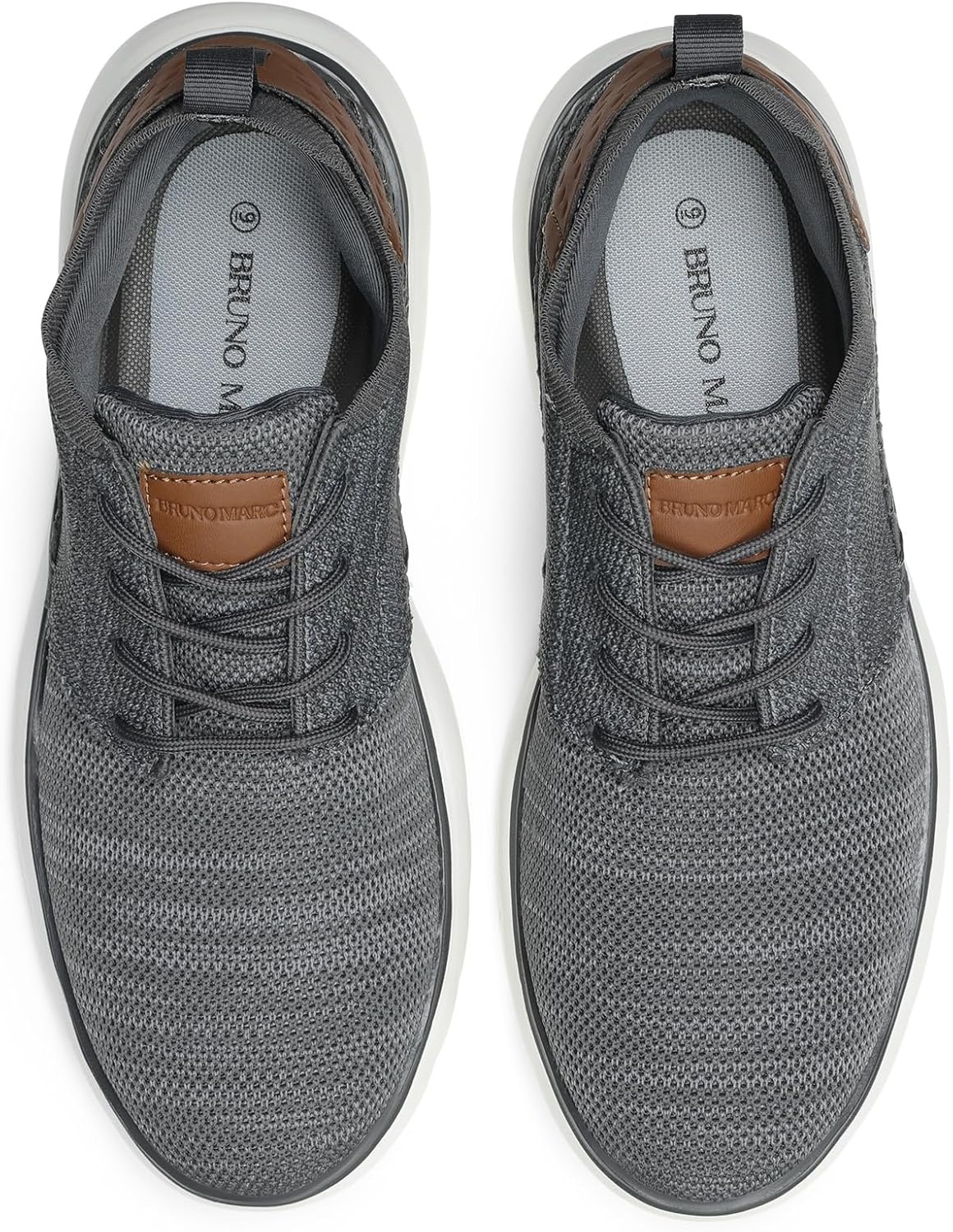 image:imageBruno Marc Mens Mesh Fabric Fashion Sneakers Casual Oxfords Lightweight Breathable Versatile Walking ShoesDarkGrey