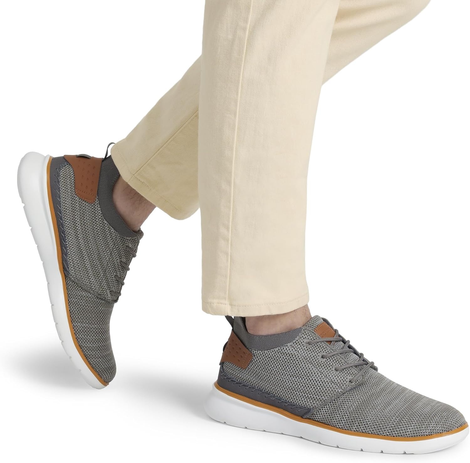 image:imageBruno Marc Mens Mesh Fabric Fashion Sneakers Casual Oxfords Lightweight Breathable Versatile Walking ShoesGrey