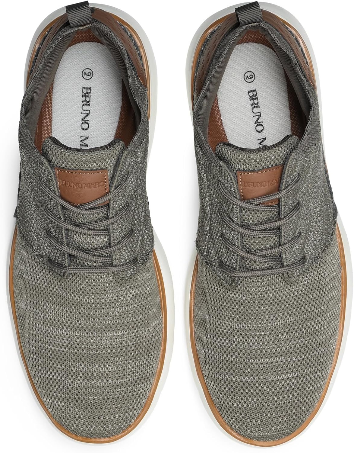 image:imageBruno Marc Mens Mesh Fabric Fashion Sneakers Casual Oxfords Lightweight Breathable Versatile Walking ShoesGrey