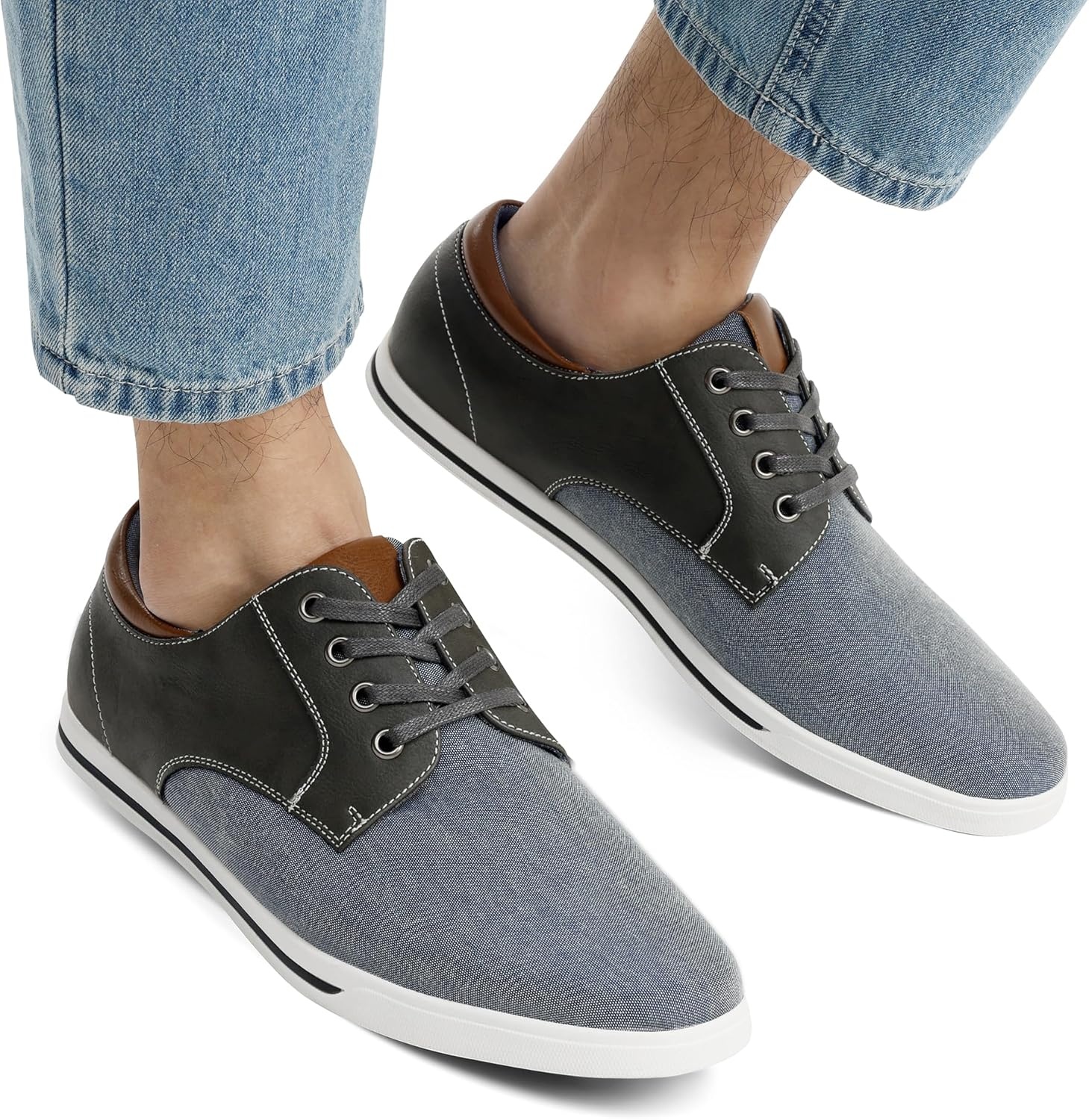 image:imageBruno Marc Mens Oxfords Sneakers Casual Dress ShoesGrey