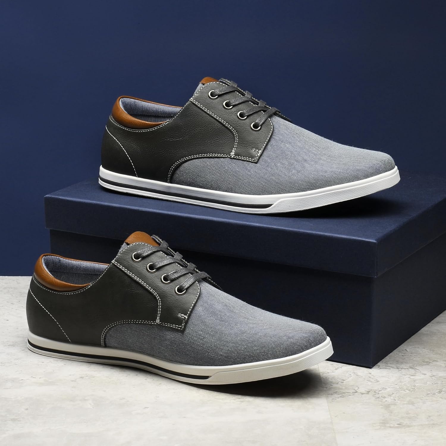 image:imageBruno Marc Mens Oxfords Sneakers Casual Dress ShoesGrey