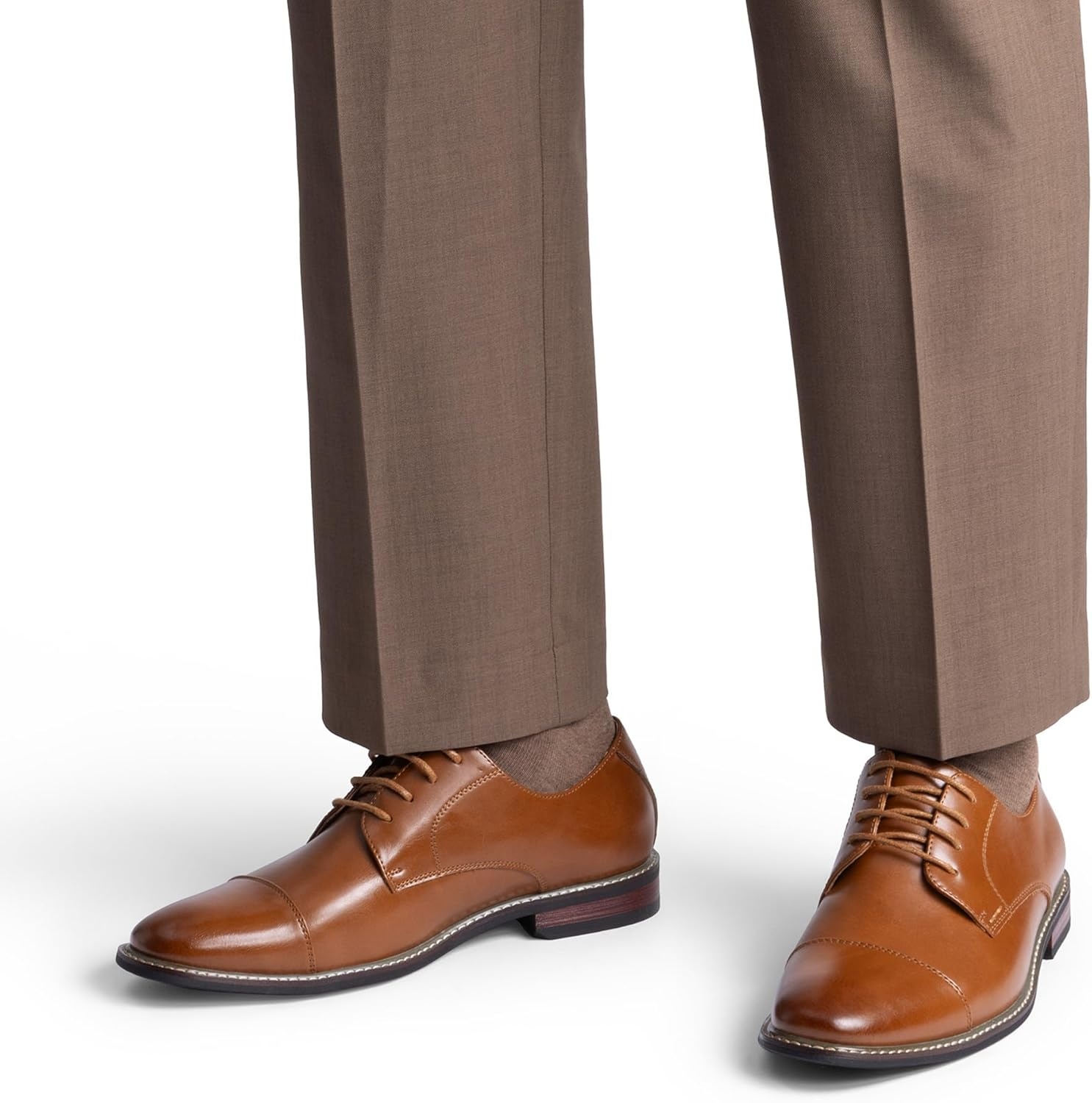image:imageBruno Marc Mens Prince Classic Modern Formal Oxford Lace Up Dress ShoesBrown