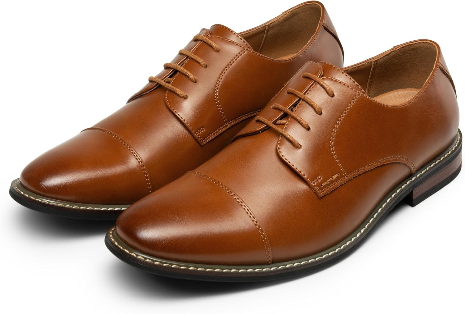 image:imageBruno Marc Mens Prince Classic Modern Formal Oxford Lace Up Dress ShoesBrown