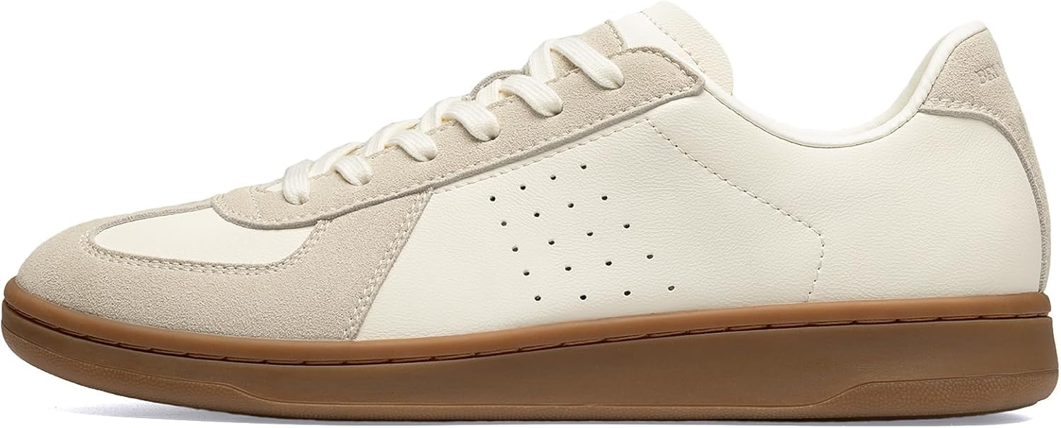 image:imageBruno Marc Mens Retro Fashion Sneakers Breathable Comfortable Business Casual Dress Trainers ShoesBeige