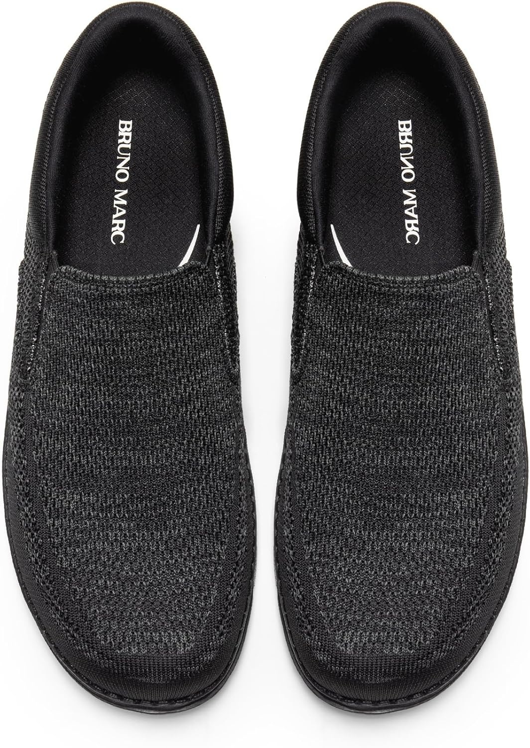 image:imageBruno Marc Mens Slipon Loafers Casual Lightweight Stretch ShoesBlack