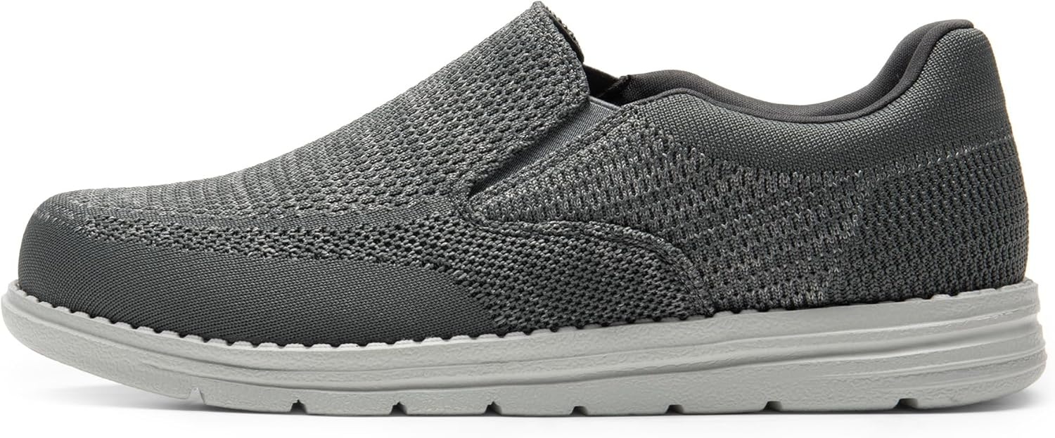 image:imageBruno Marc Mens Slipon Loafers Casual Lightweight Stretch ShoesDark Grey
