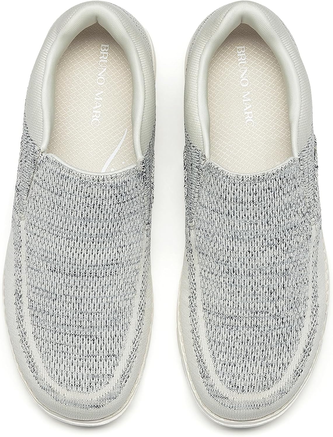 image:imageBruno Marc Mens Slipon Loafers Casual Lightweight Stretch ShoesLight Grey