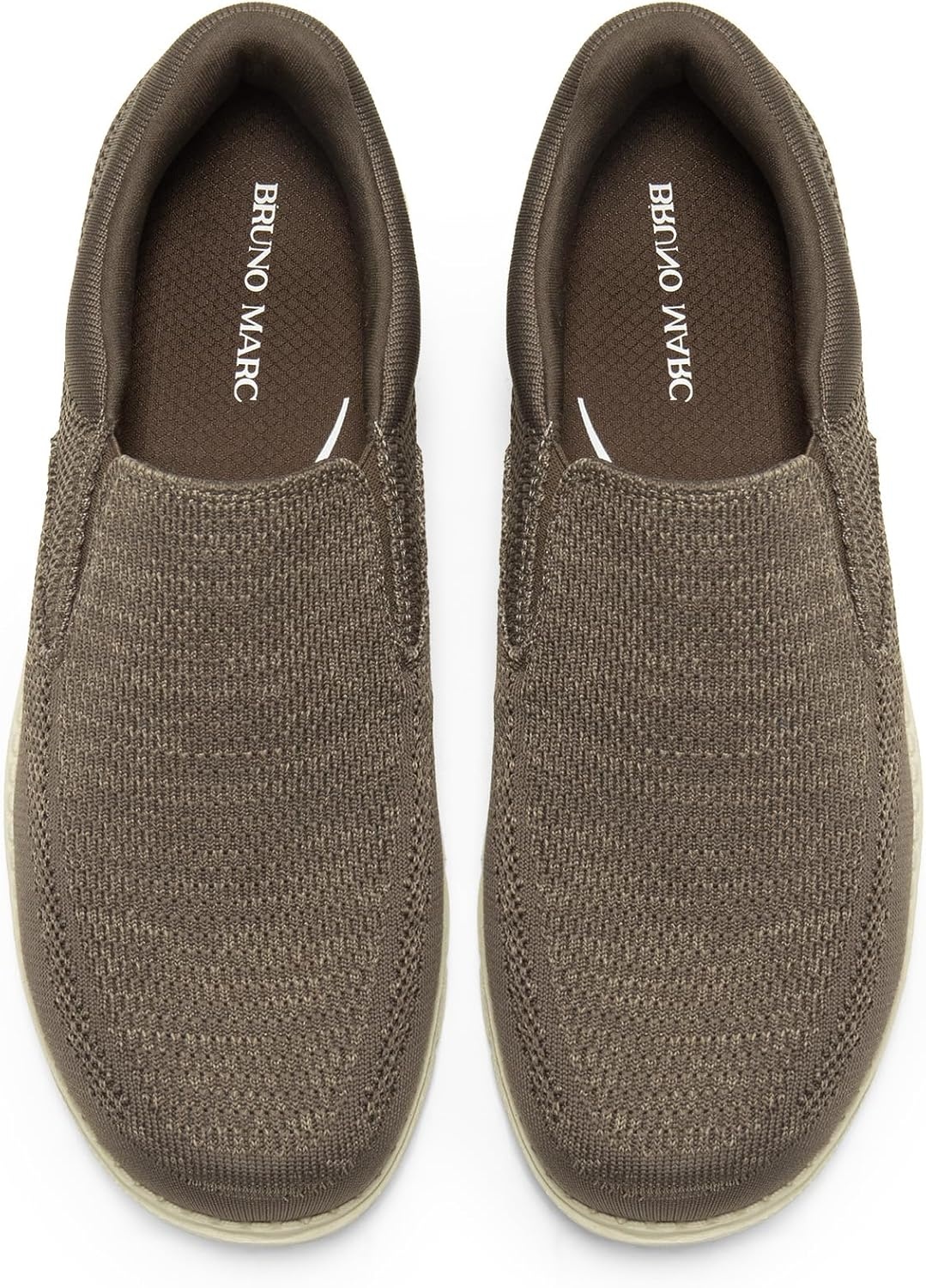 image:imageBruno Marc Mens Slipon Loafers Casual Lightweight Stretch ShoesSand