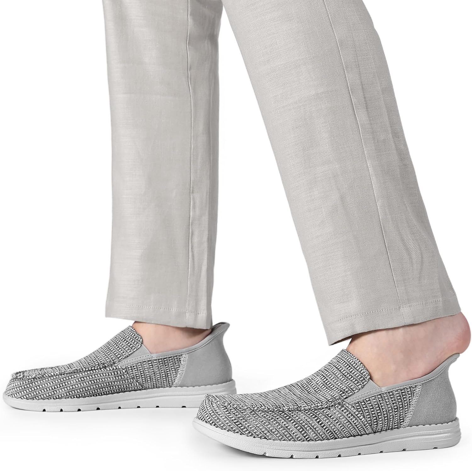image:imageBruno Marc Mens Slipon Loafers Step in Casual Shoes for Men Hands FreeDark Grey