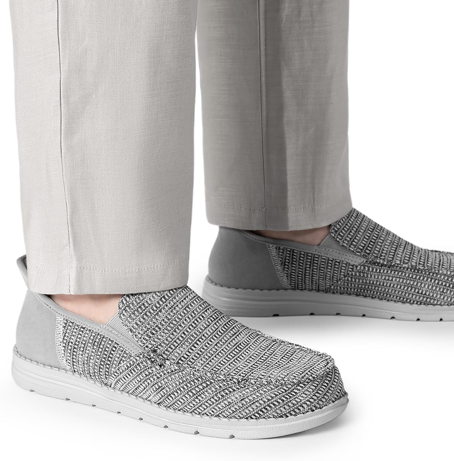 image:imageBruno Marc Mens Slipon Loafers Step in Casual Shoes for Men Hands FreeDark Grey