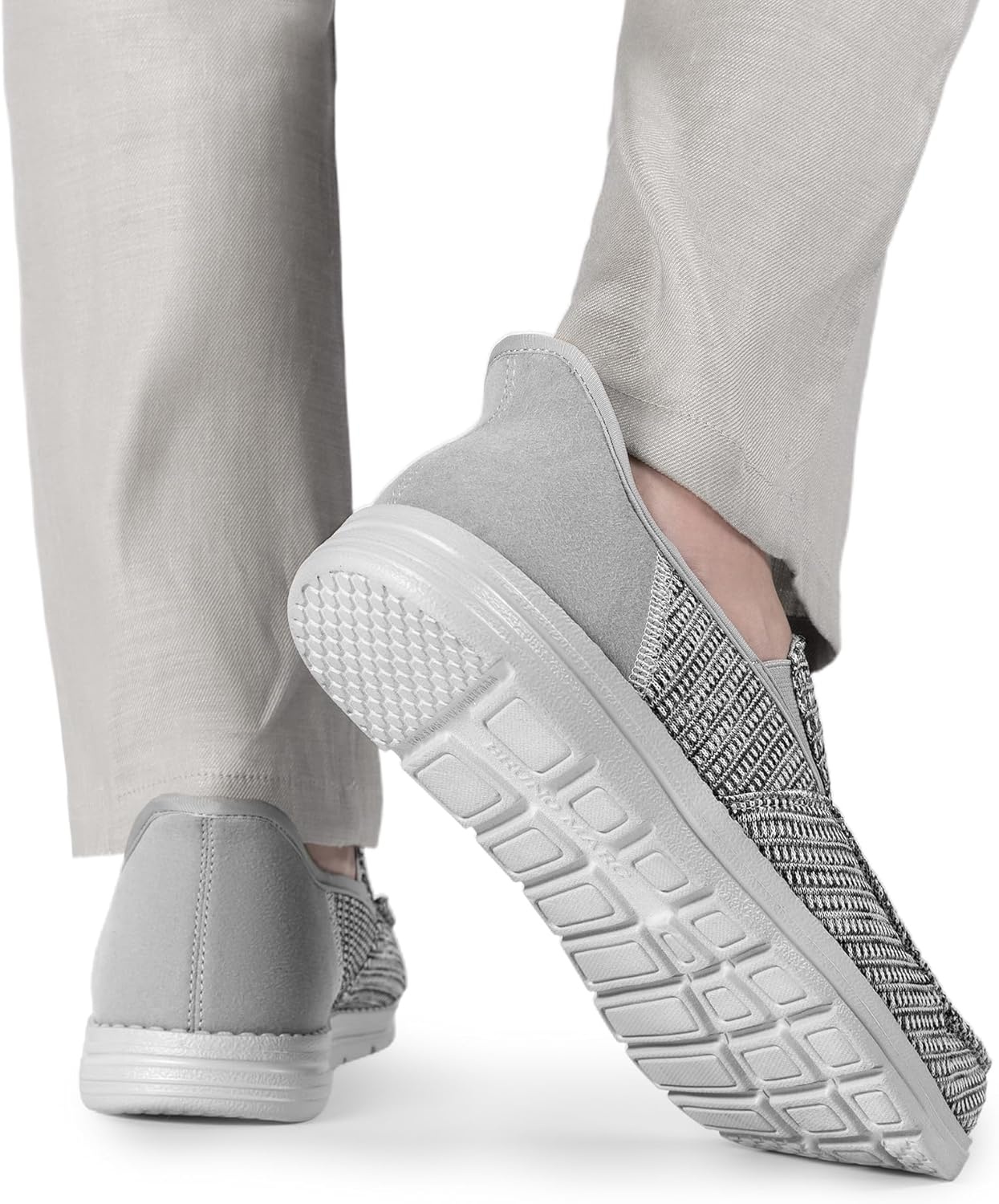 image:imageBruno Marc Mens Slipon Loafers Step in Casual Shoes for Men Hands FreeDark Grey