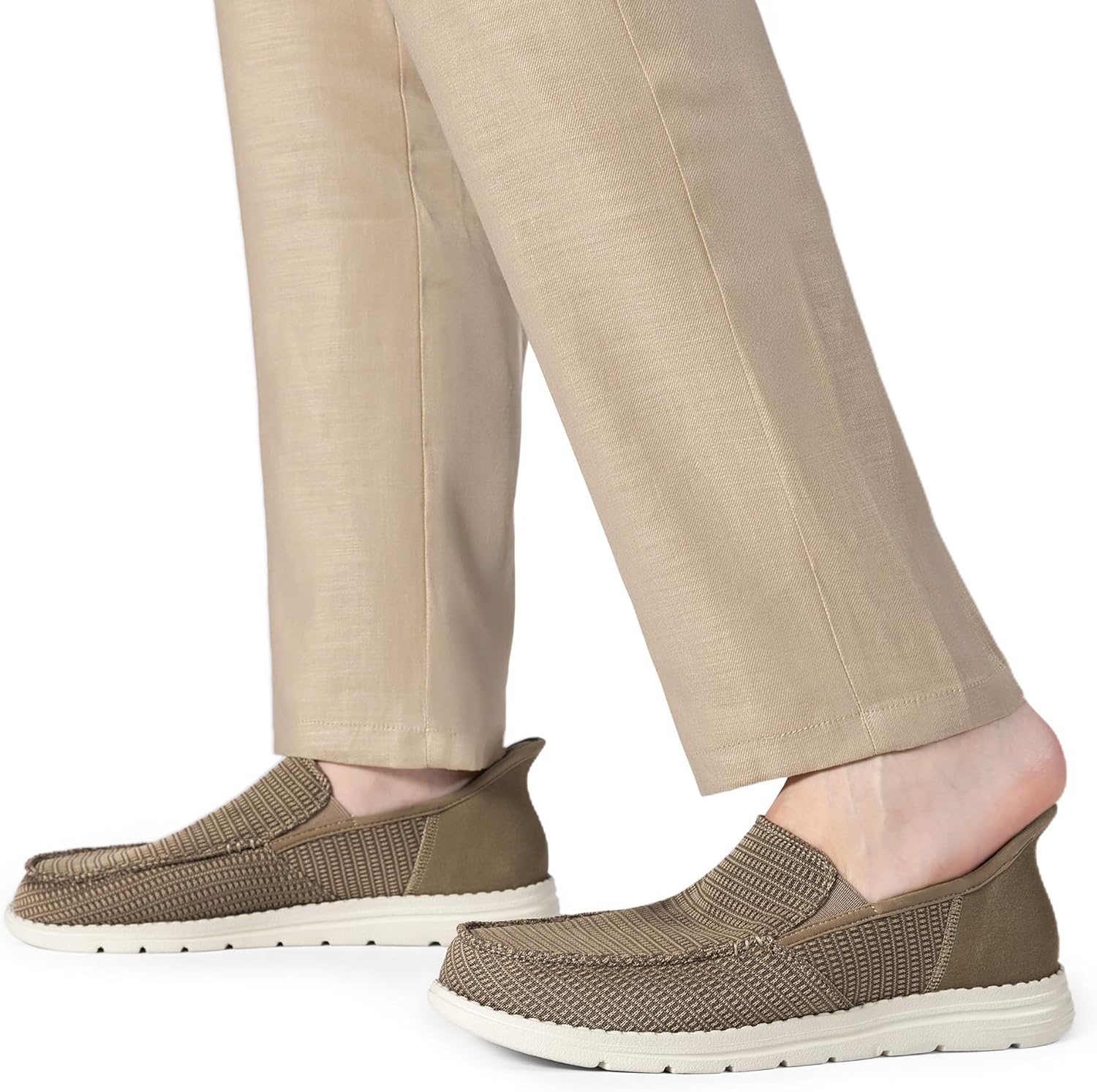 image:imageBruno Marc Mens Slipon Loafers Step in Casual Shoes for Men Hands FreeSand