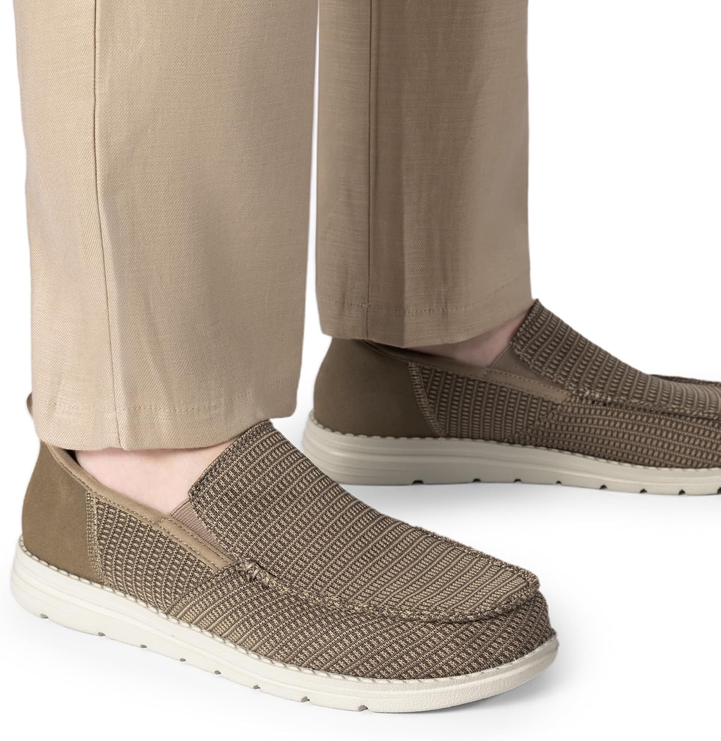 image:imageBruno Marc Mens Slipon Loafers Step in Casual Shoes for Men Hands FreeSand