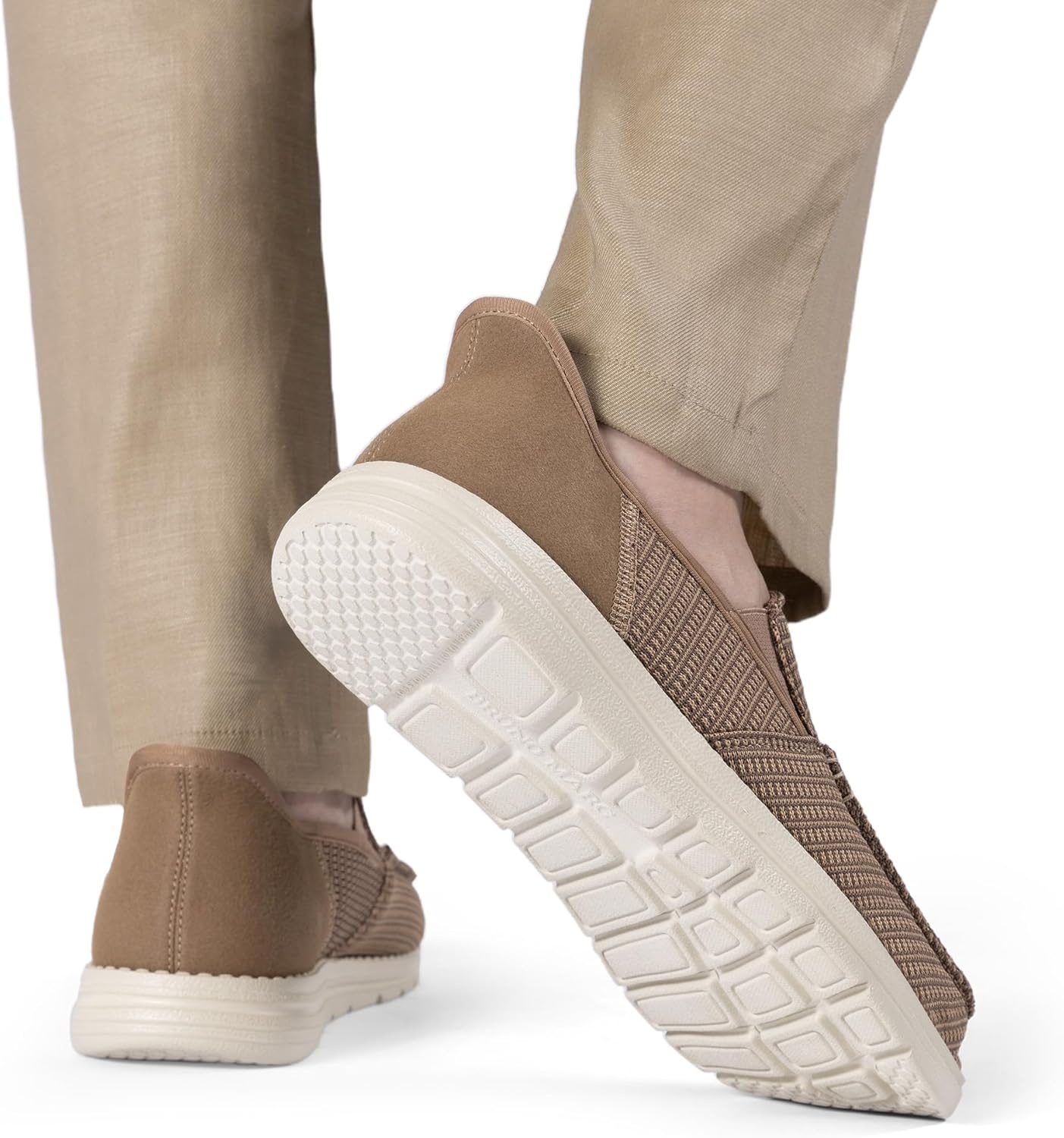 image:imageBruno Marc Mens Slipon Loafers Step in Casual Shoes for Men Hands FreeSand