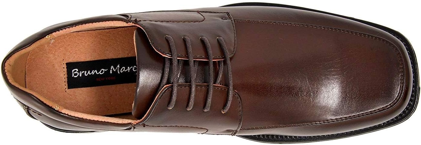 image:imageBruno Marc Mens Square Toe Classic Business Dress ShoesDark Brown