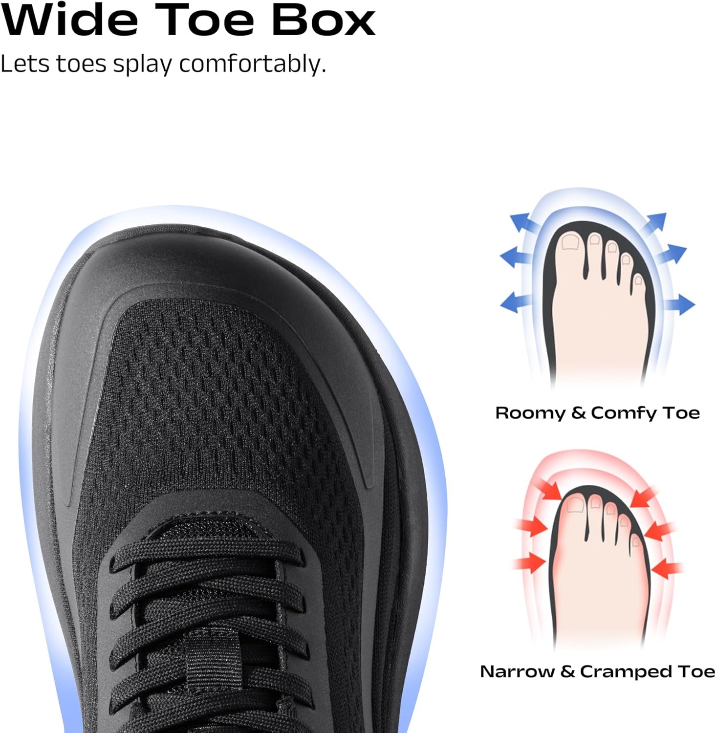 image:imageBruno Marc Mens Walking Running Tennis Cushioning Shoes Slipon Athletic Gym Workout Jogging Comfortable SneakersAll Black