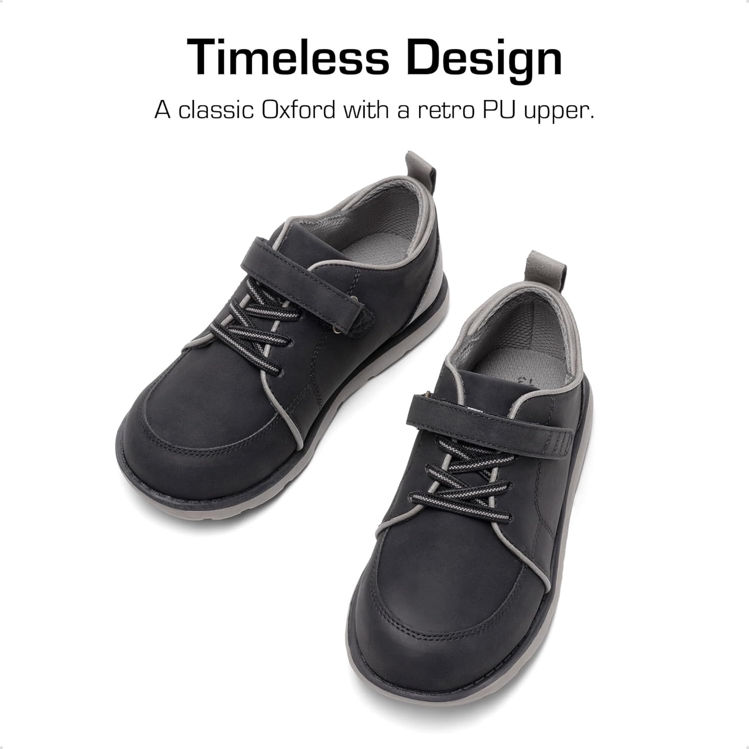 image:imageDREAM PAIRS Boys Dress Shoes Sneaker Casual Oxfords Formal School Uniform Shoes for Toddler Little KidBlack