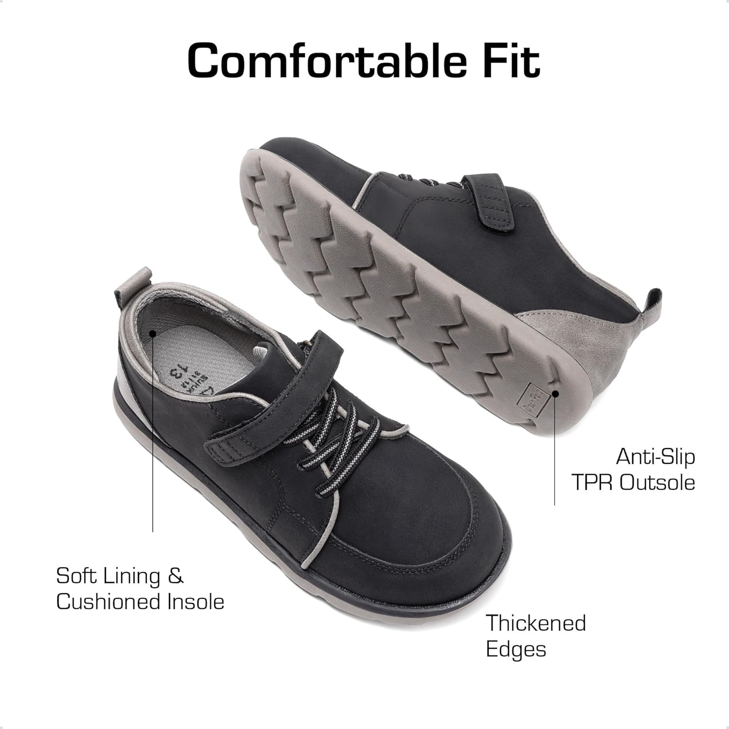 image:imageDREAM PAIRS Boys Dress Shoes Sneaker Casual Oxfords Formal School Uniform Shoes for Toddler Little KidBlack