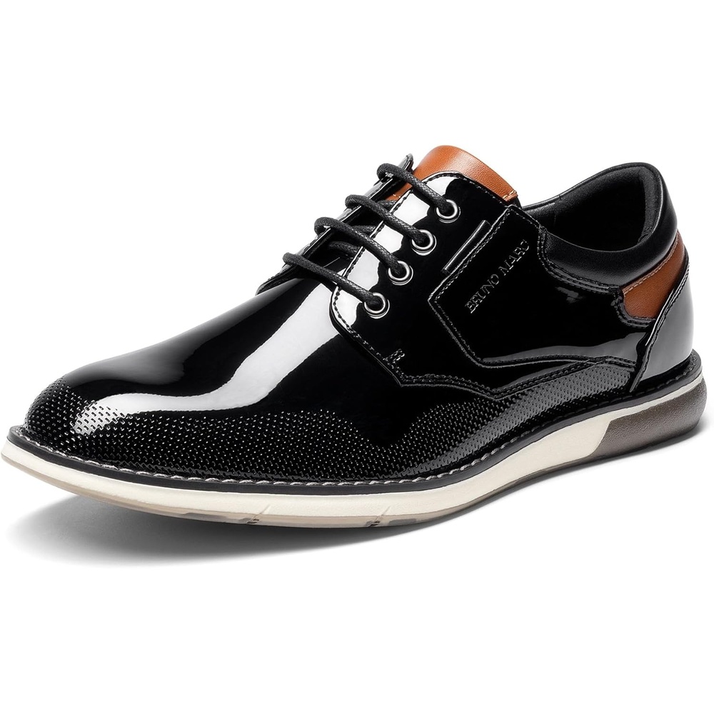 image:imageBruno Marc Mens Casual Dress Oxfords Shoes Business Formal Derby SneakersBlackpat