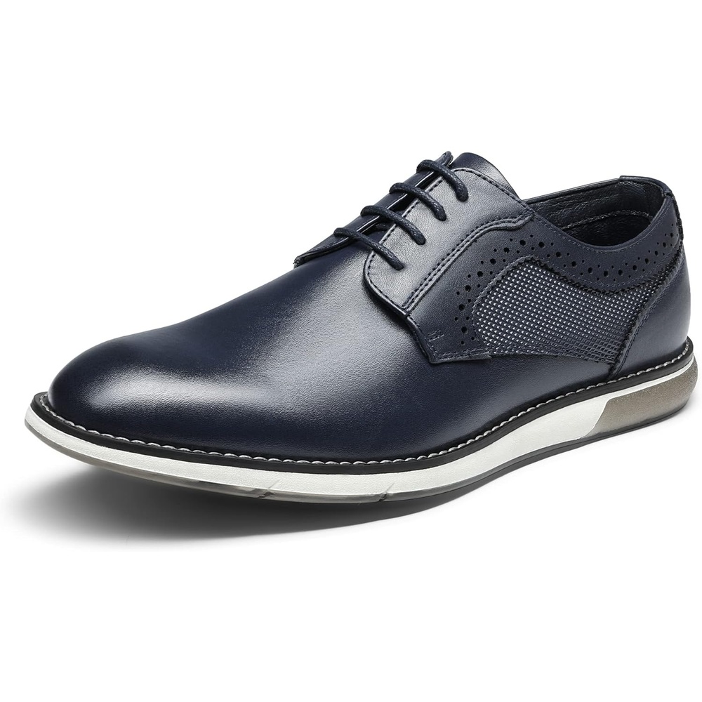 image:imageBruno Marc Mens Casual Dress Sneaker Shoes Business Formal Derby Plain Toe Oxfords Crossflex GentEdgeBlue
