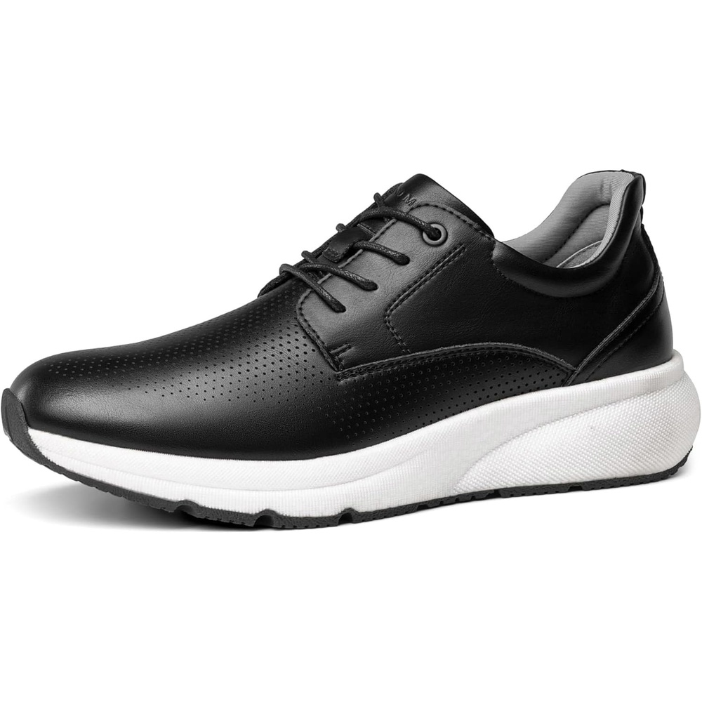 image:imageBruno Marc Mens Casual Dress Sneakers Shoes AllDay Comfort Cushioning Walking Breathable Lightweight Oxfords MaxFlex ActiveMetroBlack