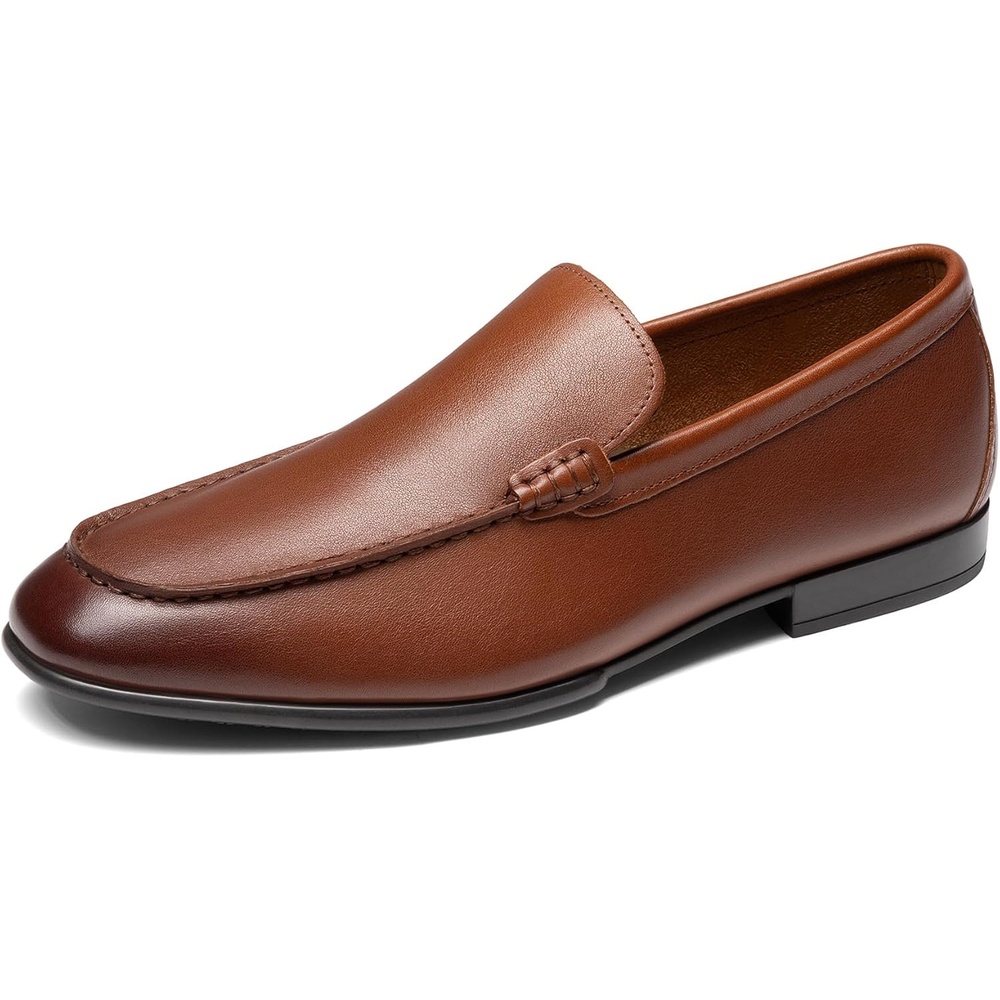image:imageBruno Marc Mens Classic Loafers Leather Suede Dress Shoes Comfort Lightweight Slipon ShoesBrown