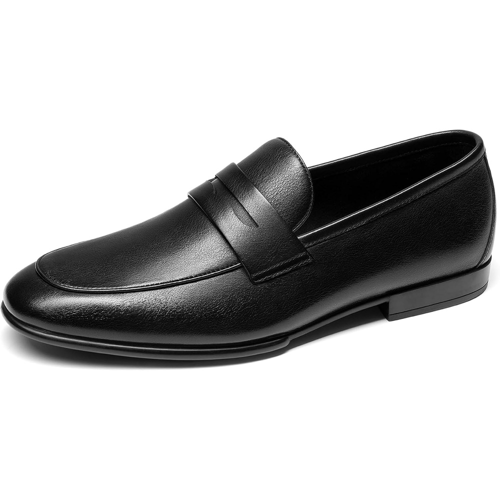 image:imageBruno Marc Mens Classic Penny Loafers Leather Suede Dress Shoes Comfort Lightweight Slipon Shoe Solace ReserveBlack