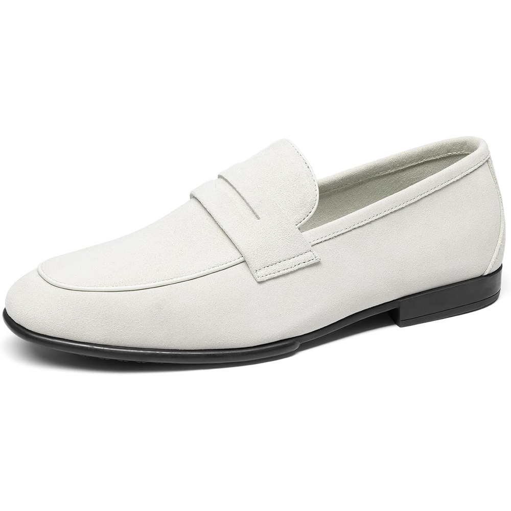 image:imageBruno Marc Mens Classic Penny Loafers Leather Suede Dress Shoes Comfort Lightweight Slipon Shoe Solace ReserveSand