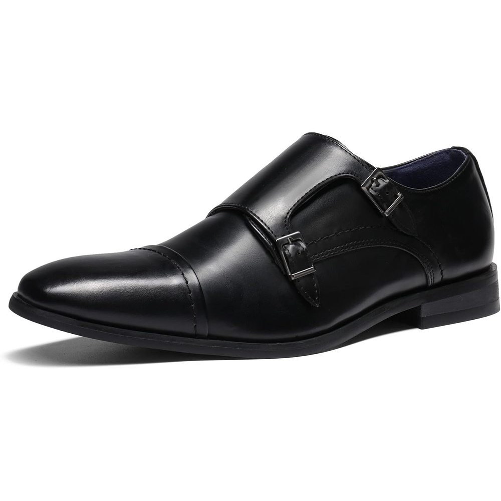 image:imageBruno Marc Mens Dress Loafer Shoes Monk Strap Slip On LoafersBlack