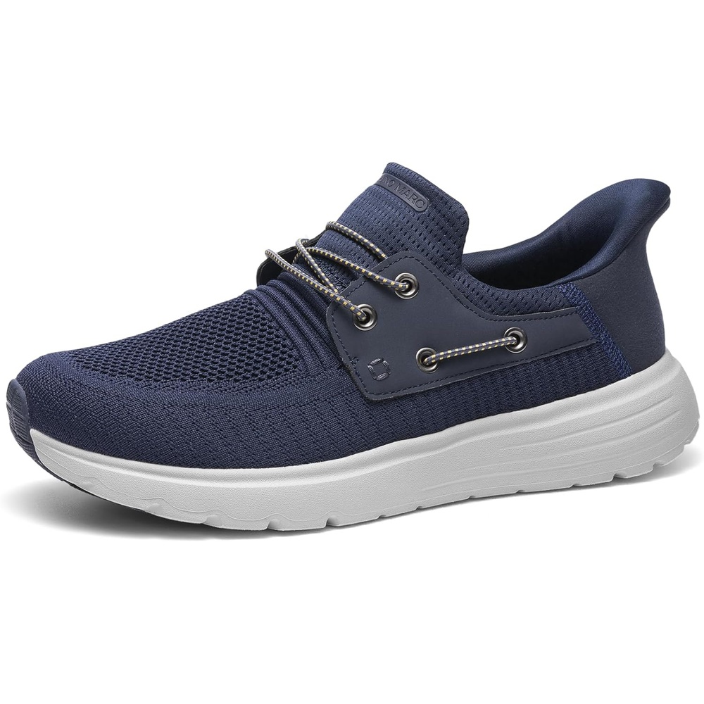 image:imageBruno Marc Mens Hands Free Slipon Loafers Casual Breathable SneakerDark Blue