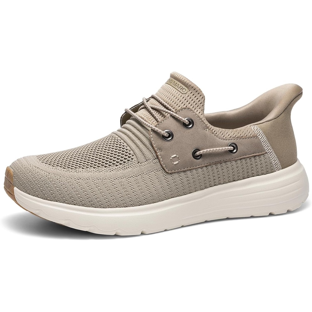 image:imageBruno Marc Mens Hands Free Slipon Loafers Casual Breathable SneakerKhaki