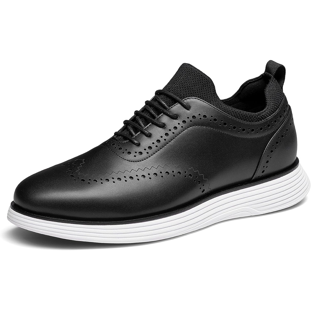 image:imageBruno Marc Mens MaxFlex Dress Sneakers Oxfords Casual Wingtip Brogue ShoesBlack
