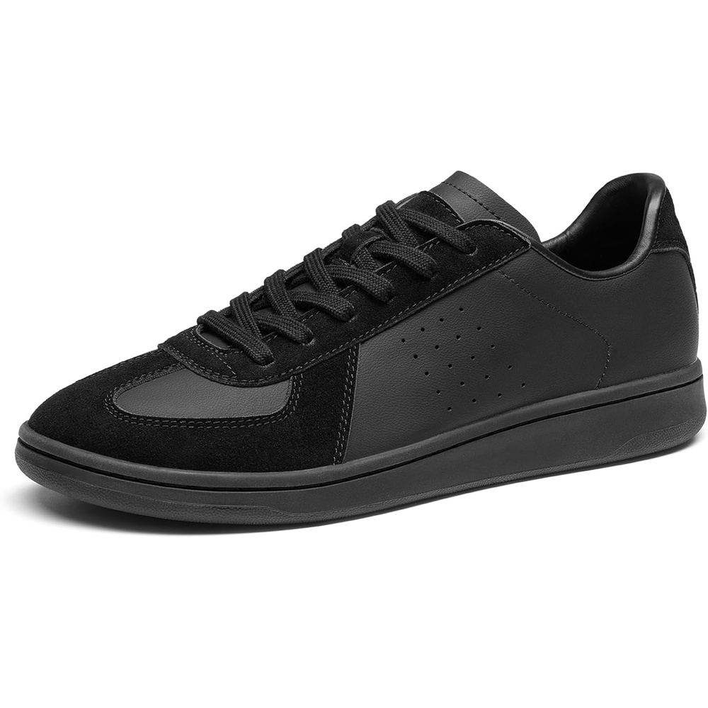 image:imageBruno Marc Mens Retro Fashion Sneakers Breathable Comfortable Business Casual Dress Trainers ShoesAll Black