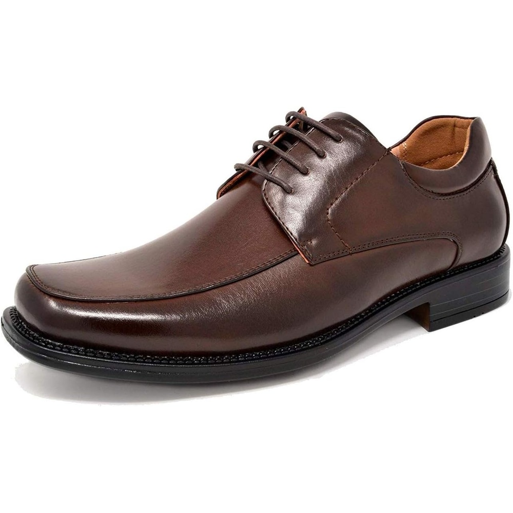 image:imageBruno Marc Mens Square Toe Classic Business Dress ShoesDark Brown
