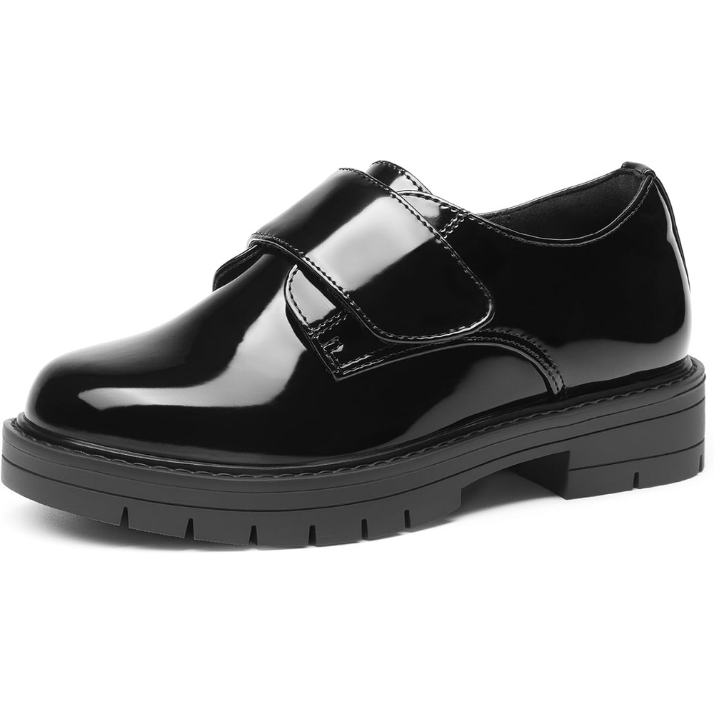 image:imageDREAM PAIRS Boys Uniform amp School Shoes Dress SlipOn Loafers Casual Flat Shoes ToddlerLittle KidBig KidAll Black