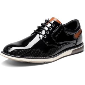 image:imageBruno Marc Mens Casual Dress Oxfords Shoes Business Formal Derby SneakersBlackpat