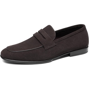 image:imageBruno Marc Mens Classic Penny Loafers Leather Suede Dress Shoes Comfort Lightweight Slipon Shoe Solace ReserveCoffee