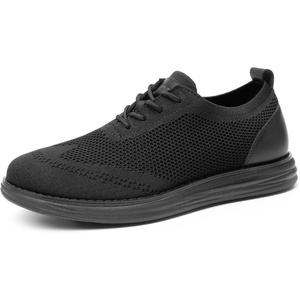 image:imageBruno Marc Mens Grand02 KnitFlex Lightweight Walking ShoesBlack Monochrome