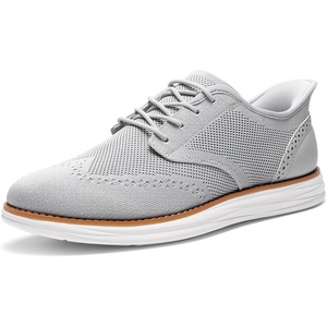 image:imageBruno Marc Mens KnitFlex Craft Mesh Oxfords Sneakers Casual Dress LaceUp Lightweight Walking ShoesGreyhands Free