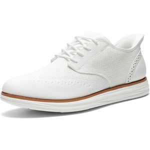 image:imageBruno Marc Mens KnitFlex Craft Mesh Oxfords Sneakers Casual Dress LaceUp Lightweight Walking ShoesWhitehands Free