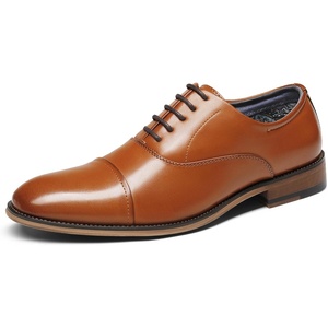 image:imageBruno Marc Mens Lace Up Soft CapToe Formal Dress ShoesBrown