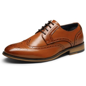image:imageBruno Marc Mens Lace Up Soft CapToe Formal Dress ShoesBrownwingtip