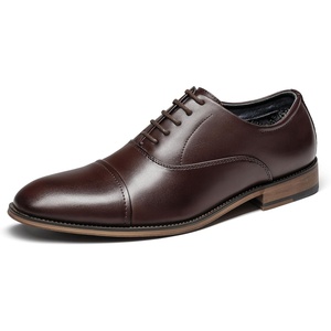 image:imageBruno Marc Mens Lace Up Soft CapToe Formal Dress ShoesDark Brown