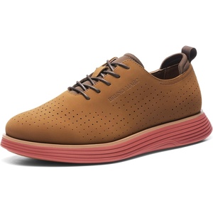 image:imageBruno Marc Mens MaxFlex Fashion Dress Sneakers Oxfords Classic Casual ShoesBrownOrange