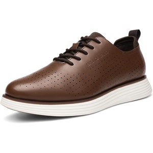 image:imageBruno Marc Mens MaxFlex Fashion Dress Sneakers Oxfords Classic Casual ShoesBrownWhite