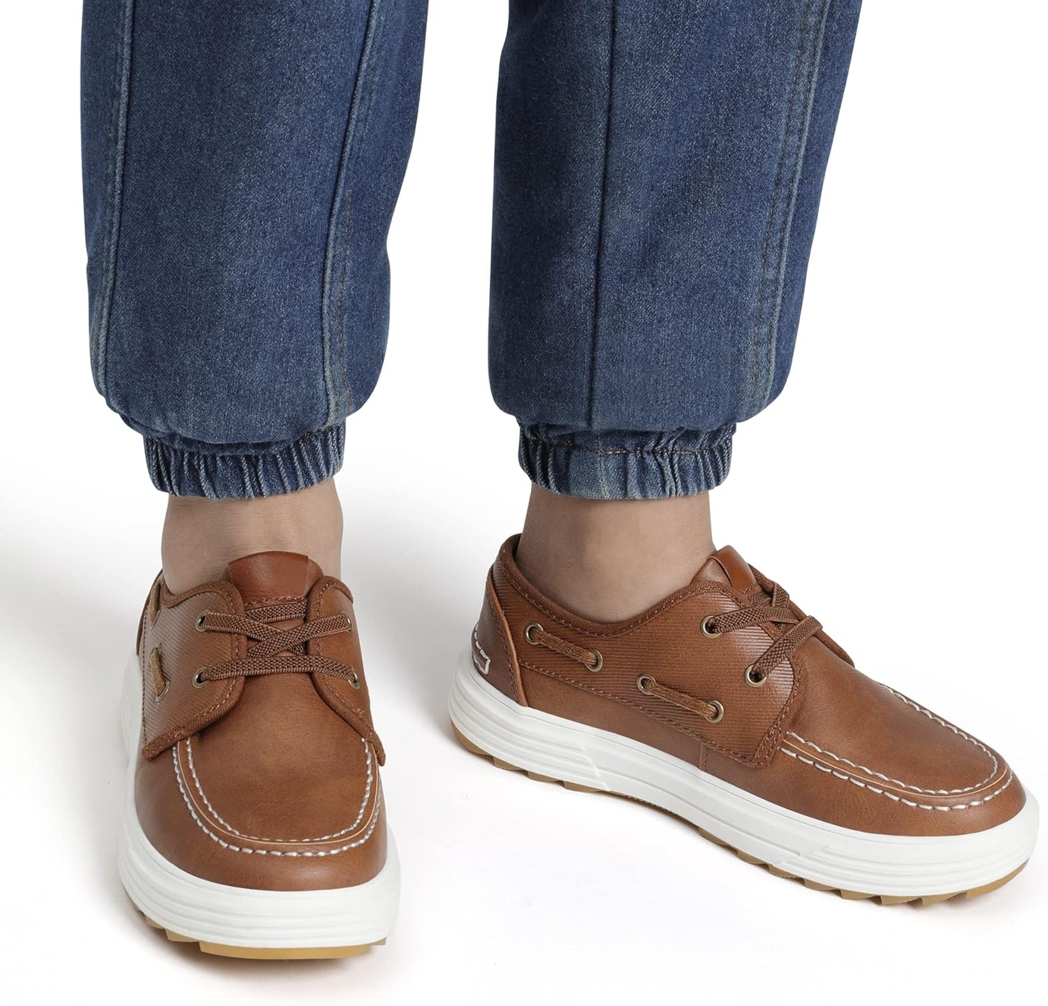 image:imageBruno Marc Boys Boat Shoes Slip on Loafers Dress Casual School ShoesBrown