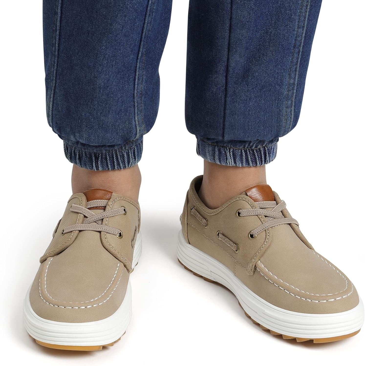 image:imageBruno Marc Boys Boat Shoes Slip on Loafers Dress Casual School ShoesTan