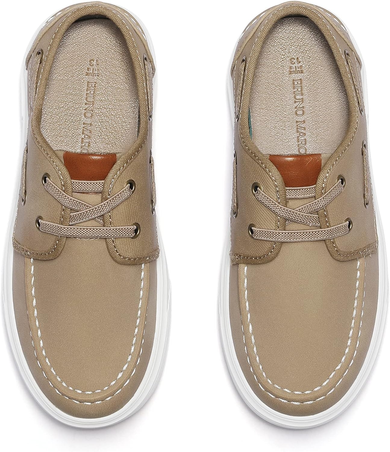 image:imageBruno Marc Boys Boat Shoes Slip on Loafers Dress Casual School ShoesTan