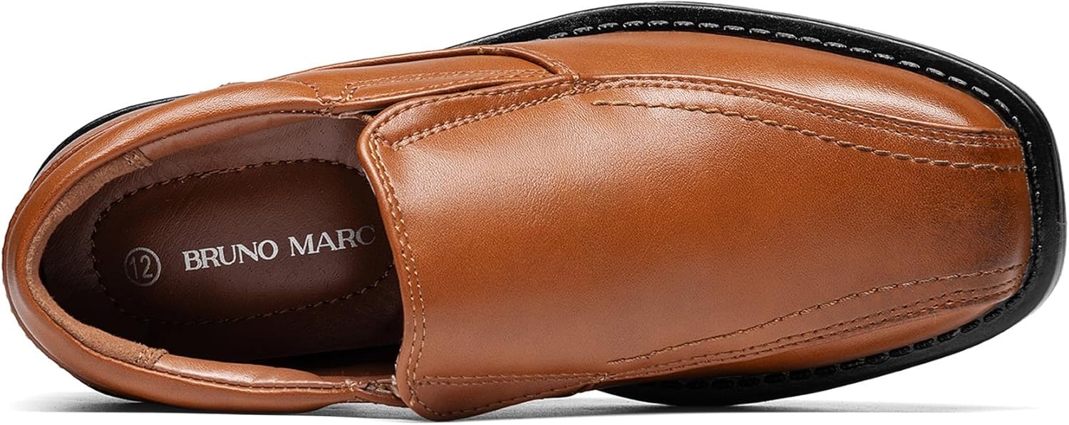 image:imageBruno Marc Boys Dress Shoes SlipOn Loafer Wedding ShoesBrown