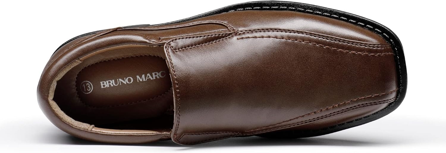 image:imageBruno Marc Boys Dress Shoes SlipOn Loafer Wedding ShoesDark Brown